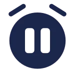 Alarm Pause SVG Icon
